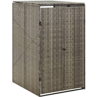 VIDAXL (Gris)Cache-conteneur à déchet - Magnifique Abri pour poubelle Gris 70x80x117 cm Résine tressée 81060 Gris - Publicité VIDAXL (Gris)Cache-conteneur à déchet - Magnifique Abri pour poubelle Gris 70x80x117 cm Résine tressée 81060 Gris - Publicité