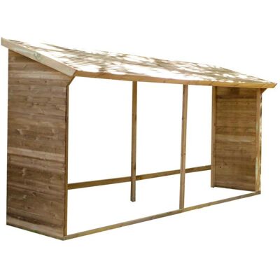 FOREST STYLE Abri-bûches en bois 203 x 1145 x 410 cm Memphis - Cerland - Publicité FOREST STYLE Abri-bûches en bois 203 x 1145 x 410 cm Memphis - Cerland - Publicité