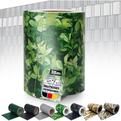KARAT Bandes Brise-Vue 35 mètres Occultant Clips de Fixation Inclus Buis 19 cm x 35 m Vert - Publicité KARAT Bandes Brise-Vue 35 mètres Occultant Clips de Fixation Inclus Buis 19 cm x 35 m Vert - Publicité