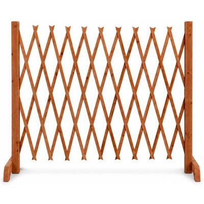 Barrière de protection extensible en bois - TERRE JARDIN - Hauteur 90 cm - Extensible jusquà 140 cm - Pliable Marron - Publicité Barrière de protection extensible en bois - TERRE JARDIN - Hauteur 90 cm - Extensible jusquà 140 cm - Pliable Marron - Publicité