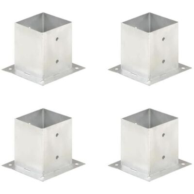 vidaXL Ancrages pour Poteaux - Métal Galvanisé 121 mm - Ancrages pour Poteaux - Publicité vidaXL Ancrages pour Poteaux - Métal Galvanisé 121 mm - Ancrages pour Poteaux - Publicité
