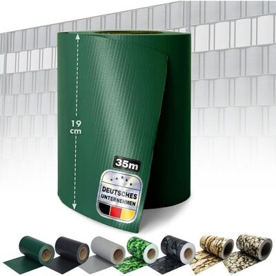 KARAT Bandes Brise-Vue 35 mètres Occultant Clips de Fixation Inclus Vert 19 cm x 35 m Vert - Publicité KARAT Bandes Brise-Vue 35 mètres Occultant Clips de Fixation Inclus Vert 19 cm x 35 m Vert - Publicité