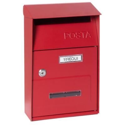 ARREGUI Up D-2006-R Boîte aux lettres individuelle en acier taille S Petite boîte aux lettres murale Fenêtres transparentes Rouge - Publicité ARREGUI Up D-2006-R Boîte aux lettres individuelle en acier taille S Petite boîte aux lettres murale Fenêtres transparentes Rouge - Publicité