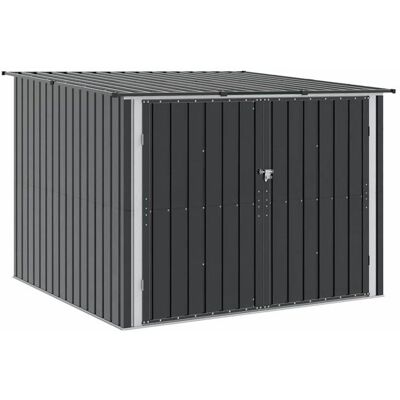 Abri de vélo en métal - vidaXL - Anthracite - 215x206x157 cm - Double portes - Hasp de cadenas - Utilisation extérieure Gris - Publicité Abri de vélo en métal - vidaXL - Anthracite - 215x206x157 cm - Double portes - Hasp de cadenas - Utilisation extérieure Gris - Publicité
