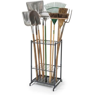Relaxdays porte-outils de jardin pour 35 outils garage abri de jardin robuste compact acier anthracite - Publicité Relaxdays porte-outils de jardin pour 35 outils garage abri de jardin robuste compact acier anthracite - Publicité