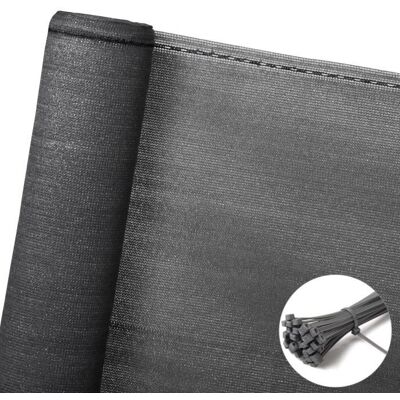 WOLTU Brise vue renfoncé pour balcon Protection contre le vent le soleil la poussière 1.2 x 6m Anthracite Gris - Publicité WOLTU Brise vue renfoncé pour balcon Protection contre le vent le soleil la poussière 1.2 x 6m Anthracite Gris - Publicité
