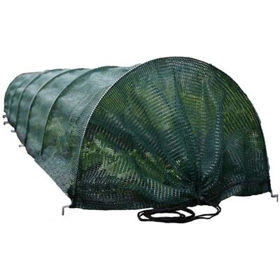 TERRE JARDIN Tunnel de jardin 300x45x45 cm - Filet réglable anti-insectes protection solaire Vert - Publicité TERRE JARDIN Tunnel de jardin 300x45x45 cm - Filet réglable anti-insectes protection solaire Vert - Publicité