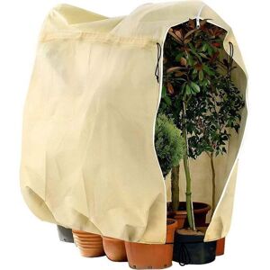 AUCUNEARY Housse de Protection Hivernale Plante 120x180cm – Sac Anti-Gel en Polaire 70g/m² Beige avec Cordon et Fermeture Éclair - Publicité AUCUNEARY Housse de Protection Hivernale Plante 120x180cm – Sac Anti-Gel en Polaire 70g/m² Beige avec Cordon et Fermeture Éclair - Publicité