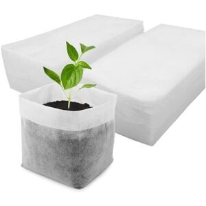 Lot de 100 sacs de culture en tissu non tissé biodégradable pour pots de fleurs (24 x 27 cm pliés) - A - Publicité Lot de 100 sacs de culture en tissu non tissé biodégradable pour pots de fleurs (24 x 27 cm pliés) - A - Publicité