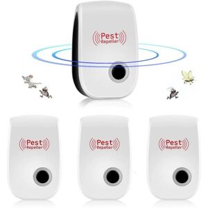 Appareil Ultrason SourisRépulsif à Ultrasons pour Souris Répulsif Intérieur Dispositif Anti Souris Insectes Cafards 4 Pack Blanc - Publicité Appareil Ultrason SourisRépulsif à Ultrasons pour Souris Répulsif Intérieur Dispositif Anti Souris Insectes Cafards 4 Pack Blanc - Publicité
