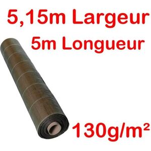 130g/m2 Toile Bache de paillage tissée Marron Anti-Mauvaises Herbes Largeur 515m Longueur 5m Marron - Publicité 130g/m2 Toile Bache de paillage tissée Marron Anti-Mauvaises Herbes Largeur 515m Longueur 5m Marron - Publicité