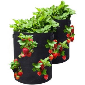 HANLIN Sac de Plantation Sacs de Culture/Sac de Plantation Jardin pour Fraise/Pomme de Terre sont conçus avec 8Poches2pcs mu JARDINIERE Noir - Publicité HANLIN Sac de Plantation Sacs de Culture/Sac de Plantation Jardin pour Fraise/Pomme de Terre sont conçus avec 8Poches2pcs mu JARDINIERE Noir - Publicité