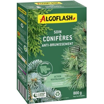 Soin conifères - Anti-brunissement - Action revitalisante - De 16 à 25 plants - 800 g - UAB - ALGOFLASH - Publicité Soin conifères - Anti-brunissement - Action revitalisante - De 16 à 25 plants - 800 g - UAB - ALGOFLASH - Publicité