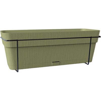 STEFANPLAST Balconnière ETHICA - 9 L - 50x18 x h17 cm - Vert olive Vert - Publicité STEFANPLAST Balconnière ETHICA - 9 L - 50x18 x h17 cm - Vert olive Vert - Publicité