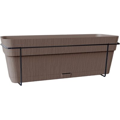 STEFANPLAST Balconnière ETHICA - 9 L - 50x18 x h17 cm - Taupe Marron - Publicité STEFANPLAST Balconnière ETHICA - 9 L - 50x18 x h17 cm - Taupe Marron - Publicité