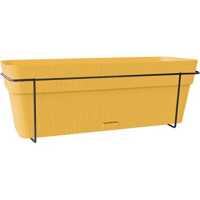 STEFANPLAST Balconnière ETHICA - 9 L - 50x18 x h17 cm - Moutarde Jaune - Publicité STEFANPLAST Balconnière ETHICA - 9 L - 50x18 x h17 cm - Moutarde Jaune - Publicité