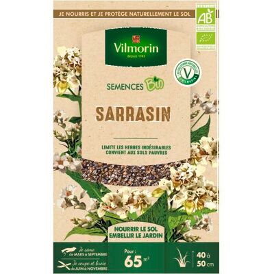VILMORIN Engrais vert Sarrasin - BIO - Grand Modèle Blanc - Publicité VILMORIN Engrais vert Sarrasin - BIO - Grand Modèle Blanc - Publicité