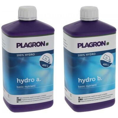 Engrais HYDRO A+B 1 litre PLAGRON - Publicité Engrais HYDRO A+B 1 litre PLAGRON - Publicité