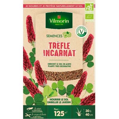VILMORIN Engrais vert trèfle incarnat - BIO - Grand modèle Rose - Publicité VILMORIN Engrais vert trèfle incarnat - BIO - Grand modèle Rose - Publicité