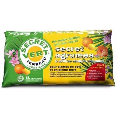 Terreau agrumes et plantes méditerranéenne UAB - Secret vert - 40L - Publicité Terreau agrumes et plantes méditerranéenne UAB - Secret vert - 40L - Publicité