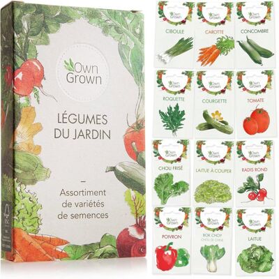 HOME FIT TRAINING Kit de graines de légumes prêt à pousser 12 légumes incontournables à planter en un set pratique Assortiment graines légumes - Publicité HOME FIT TRAINING Kit de graines de légumes prêt à pousser 12 légumes incontournables à planter en un set pratique Assortiment graines légumes - Publicité