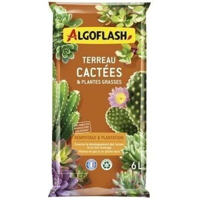 Algoflash - Terreau Cactees et Plantes Grasses 6L - 6L - Cactus & Succulent - Soil - Publicité Algoflash - Terreau Cactees et Plantes Grasses 6L - 6L - Cactus & Succulent - Soil - Publicité