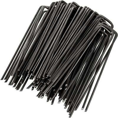 NOBRAND lot de 100 piquets de fixation en acier 29 mm 150 mm long 25 mm large - Publicité NOBRAND lot de 100 piquets de fixation en acier 29 mm 150 mm long 25 mm large - Publicité