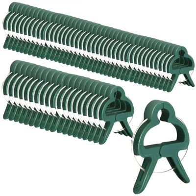 Lot de 100 clips dattache pour plantes supports tuteurs pince pour arbustes potagers - Grande taille - Linxor Vert - Publicité Lot de 100 clips dattache pour plantes supports tuteurs pince pour arbustes potagers - Grande taille - Linxor Vert - Publicité