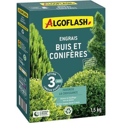 Engrais - ALGOFLASH - Buis conifères - 15 kg - UAB - Publicité Engrais - ALGOFLASH - Buis conifères - 15 kg - UAB - Publicité