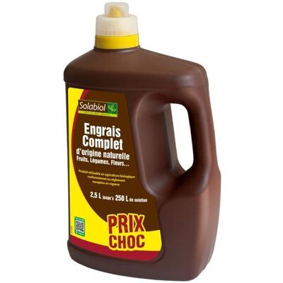 Engrais liquide complet SOLABIOL SOLICOMP25 - 2,5L, facile à doser - Publicité Engrais liquide complet SOLABIOL SOLICOMP25 - 2,5L, facile à doser - Publicité