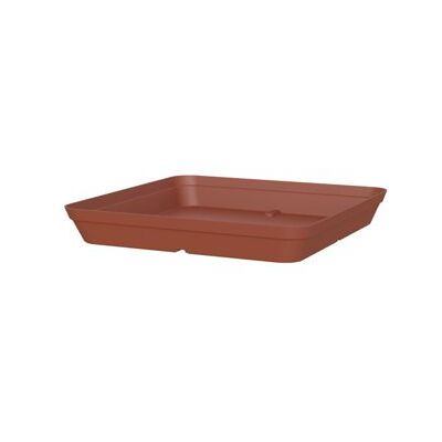 Soucoupe Capri Carree 40cm Terre Cuite Marron - Publicité Soucoupe Capri Carree 40cm Terre Cuite Marron - Publicité