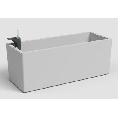 ARTEVASI Jardinière avec système auto-arrosage RIMINI SWS - Plastique - Gris clair - Rectangulaire - 51x20xH20cm - Intérieur/extérieur - ART Gris - Publicité ARTEVASI Jardinière avec système auto-arrosage RIMINI SWS - Plastique - Gris clair - Rectangulaire - 51x20xH20cm - Intérieur/extérieur - ART Gris - Publicité