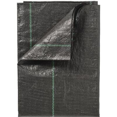 Nature Toile de paillage paysages noire 1 x 25 m traité anti UV 100 g/m² - Bâche de sol anti mauvaises herbes Noir - Publicité Nature Toile de paillage paysages noire 1 x 25 m traité anti UV 100 g/m² - Bâche de sol anti mauvaises herbes Noir - Publicité