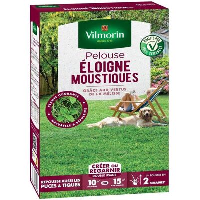 Gazon - Vilmorin - Pelouse Éloigne Moustiques - 250 g Vert - Publicité Gazon - Vilmorin - Pelouse Éloigne Moustiques - 250 g Vert - Publicité