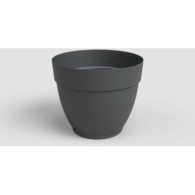 Pot de fleur CAPRI CAMPANA - Plastique - Anthracite - Rond - Résistant au gel - 35 x 35 x H 29 4 cm - ARTEVASI Gris - Publicité Pot de fleur CAPRI CAMPANA - Plastique - Anthracite - Rond - Résistant au gel - 35 x 35 x H 29 4 cm - ARTEVASI Gris - Publicité