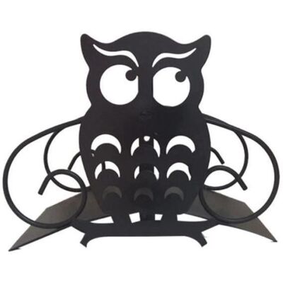 MOTHINESSTO Support mural pour tuyau darrosage - DEVIDOIR - Hibou - Métal solide - 27x20cm - Noir - Publicité MOTHINESSTO Support mural pour tuyau darrosage - DEVIDOIR - Hibou - Métal solide - 27x20cm - Noir - Publicité