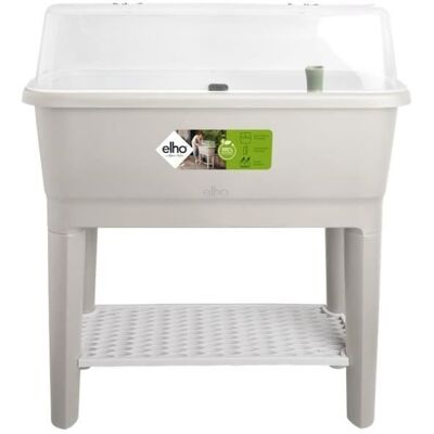 ELHO Noa Potager sur pied - L 79 x W 39 x H 94 cm - culture et récolte - 100% recyclé - Gris Gris - Publicité ELHO Noa Potager sur pied - L 79 x W 39 x H 94 cm - culture et récolte - 100% recyclé - Gris Gris - Publicité