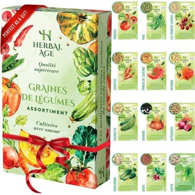 100DRINE 100 DRINE Cultivez Votre Propre Potager-12 Variétés De Graines De Légumes 5100 Graines Prêtes A Etre Cultivées-Kit De Plantation De Légumes - Publicité 100DRINE 100 DRINE Cultivez Votre Propre Potager-12 Variétés De Graines De Légumes 5100 Graines Prêtes A Etre Cultivées-Kit De Plantation De Légumes - Publicité