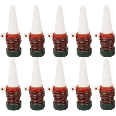 AIMOONSA Lot de 10 piquets darrosage automatique en céramique pour plantes dintérieur – irrigation précise - Publicité AIMOONSA Lot de 10 piquets darrosage automatique en céramique pour plantes dintérieur – irrigation précise - Publicité