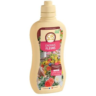 OR BRUN Engrais Fleurs - 1L - Renforce Les Plantes & Améliore La Floraison - Fabriqué En France OBRECLFLEURS1 Blanc - Publicité OR BRUN Engrais Fleurs - 1L - Renforce Les Plantes & Améliore La Floraison - Fabriqué En France OBRECLFLEURS1 Blanc - Publicité