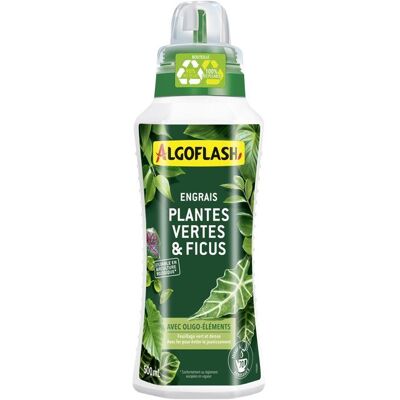 Engrais plantes vertes - Plantes vertes & Ficus - Avec oligo-éléments - 500 ml - Jusquà 70 arrosages - UAB - ALGOFLASH - Publicité Engrais plantes vertes - Plantes vertes & Ficus - Avec oligo-éléments - 500 ml - Jusquà 70 arrosages - UAB - ALGOFLASH - Publicité