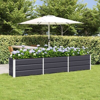 Jardinière - VIDAXL - 240 x 40 x 45 cm - Anthracite - Acier - Rectangulaire Gris - Publicité Jardinière - VIDAXL - 240 x 40 x 45 cm - Anthracite - Acier - Rectangulaire Gris - Publicité