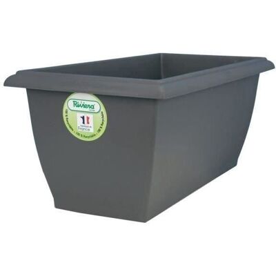 Jardinière - RIVIERA - Evolution - 78 5x39x31 5 cm - 64 L - Gris Gris - Publicité Jardinière - RIVIERA - Evolution - 78 5x39x31 5 cm - 64 L - Gris Gris - Publicité