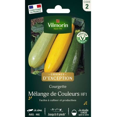 Graines - Vilmorin - Courgette Mélange de Couleurs - Graines dException - Publicité Graines - Vilmorin - Courgette Mélange de Couleurs - Graines dException - Publicité