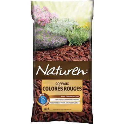 Copeaux Colorés Rouges - NATUREN - 40L Rouge - Publicité Copeaux Colorés Rouges - NATUREN - 40L Rouge - Publicité