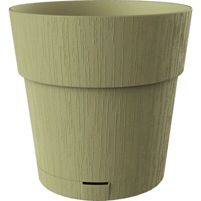 STEFANPLAST Pot de fleur ETHICA - 2 L - 40 x h39 cm - Avec réserve deau - Vert olive Vert - Publicité STEFANPLAST Pot de fleur ETHICA - 2 L - 40 x h39 cm - Avec réserve deau - Vert olive Vert - Publicité