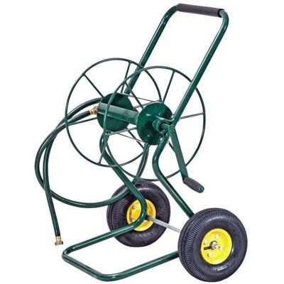 Dévidoir Tuyau d’Arrosage 2 Roues Pneumatiques COSTWAY-61m Dévidoir 3/4-Tuyau 188cm-Poignée Antidérapante-Raccords en Laiton-Vert - Publicité Dévidoir Tuyau d’Arrosage 2 Roues Pneumatiques COSTWAY-61m Dévidoir 3/4-Tuyau 188cm-Poignée Antidérapante-Raccords en Laiton-Vert - Publicité