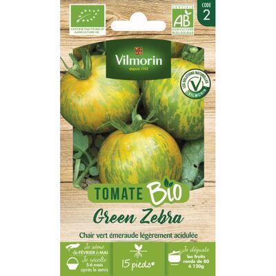 Graines - Vilmorin - Tomate Green Zebra - BIO - Publicité Graines - Vilmorin - Tomate Green Zebra - BIO - Publicité