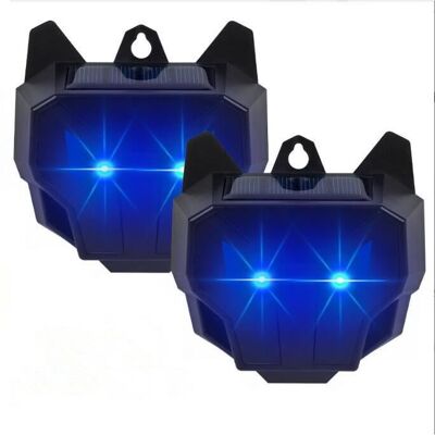2PC répulsifs solaires pour Animaux Nocturnes - Répulsif pour Cerfs - avec LED Lumineuses stroboscopiques pour mouffettes Coyote Ren Noir - Publicité 2PC répulsifs solaires pour Animaux Nocturnes - Répulsif pour Cerfs - avec LED Lumineuses stroboscopiques pour mouffettes Coyote Ren Noir - Publicité