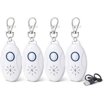 INNOVACASA Lot de 4 Répulsifs Ultrasons Rechargeables USB Anti Puces Tiques Moustiques sans Produit Chimique Portable Chiens Chats Extérieur Blanc - Publicité INNOVACASA Lot de 4 Répulsifs Ultrasons Rechargeables USB Anti Puces Tiques Moustiques sans Produit Chimique Portable Chiens Chats Extérieur Blanc - Publicité
